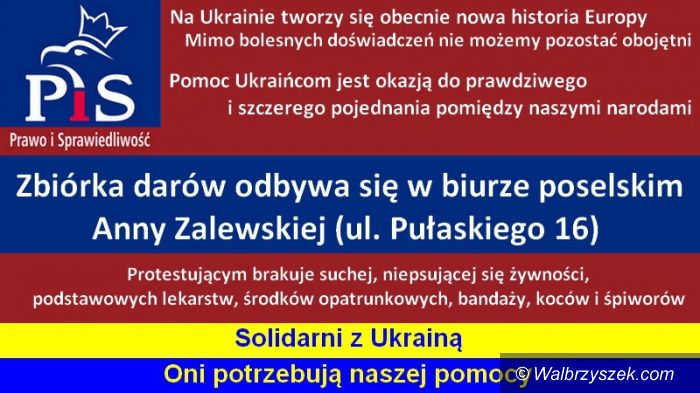 Region: W Świdnicy rusza zbiórka darów dla Ukrainy