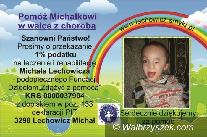 REGION, Stare Bogaczowice: Możesz pomóc Michałkowi