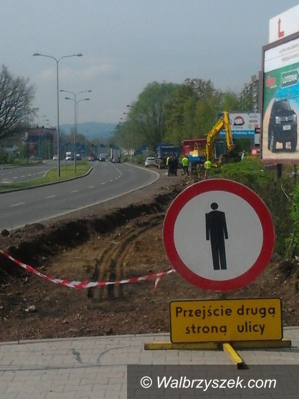 Wałbrzych: Budowa ścieżki rowerowej na Podzamczu