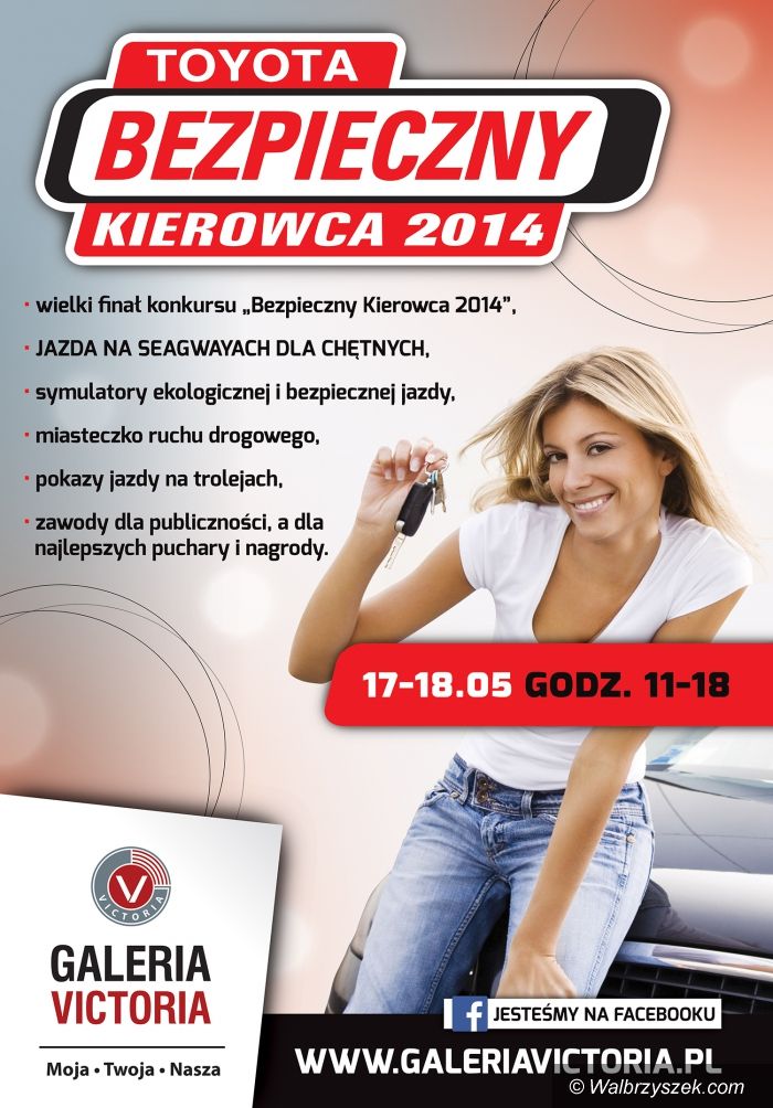 Wałbrzych: Finał akcji „Bezpieczny Kierowca 2014” w Galerii Victoria/Maciej Szczepaniak gościem imprezy