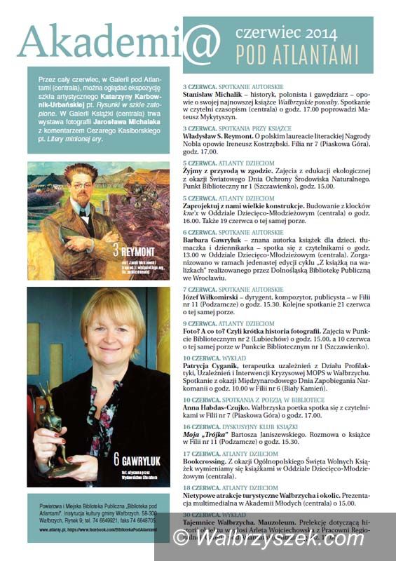 Wałbrzych: Czerwiec w Bibliotece pod Atlantami