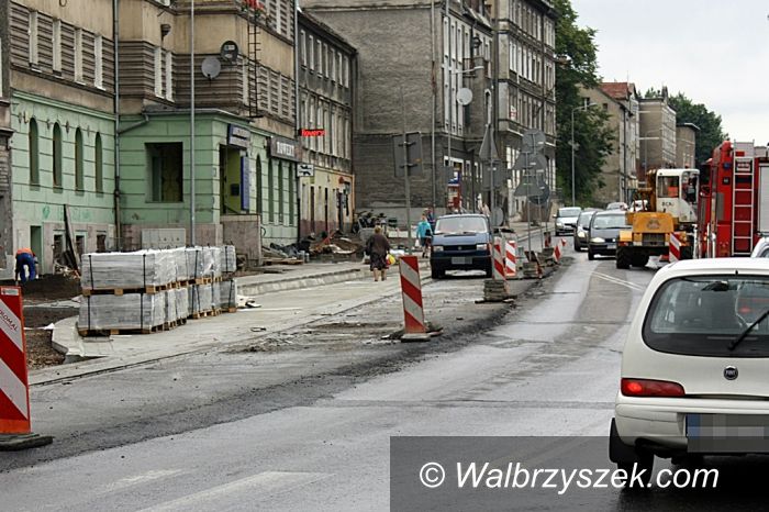 Wałbrzych: Prace na Armii Krajowej postępują