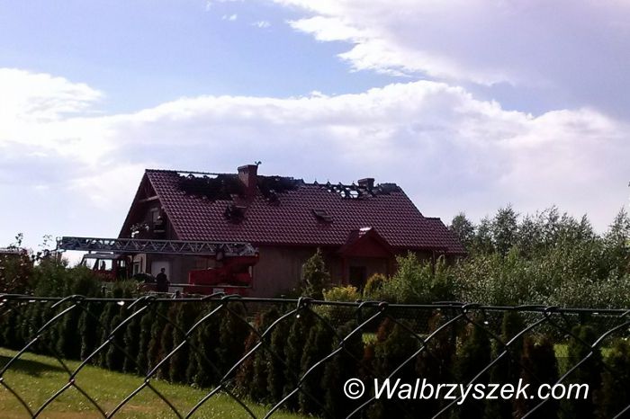 Stare Bogaczowice: Pożar spowodowany piorunem