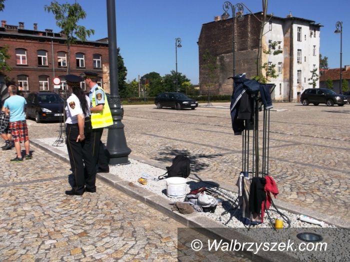 Wałbrzych: Plac Rycerski całodobowo dozorowany