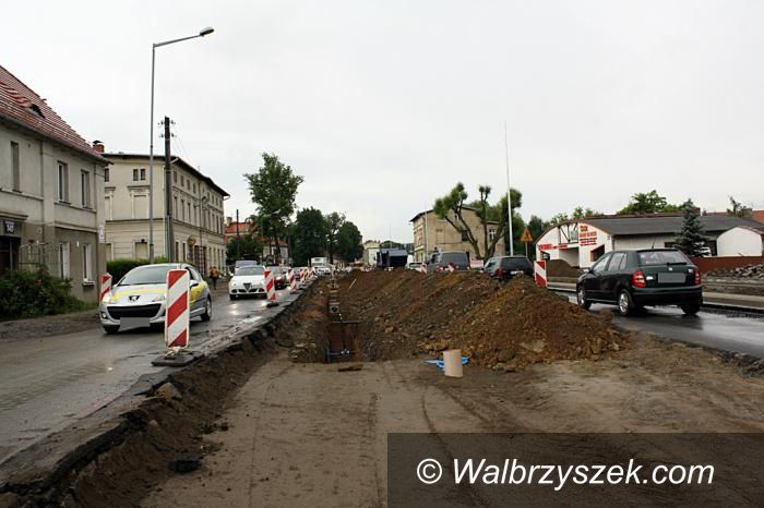 Wałbrzych: Zmiana organizacji ruchu na wjeździe do Wałbrzycha