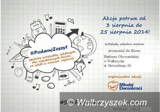 Wałbrzych: Stowarzyszenie Młodzi Demokraci szykuje wyprawki szkolne
