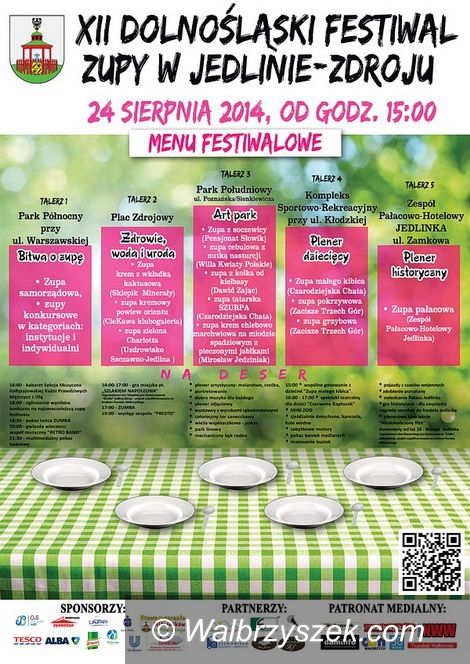 REGION, Jedlina Zdrój: W niedzielę Festiwal Zupy w Jedlinie Zdroju