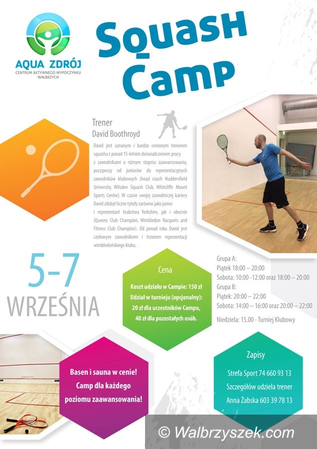 Wałbrzych: Squash Camp w Aqua Zdroju