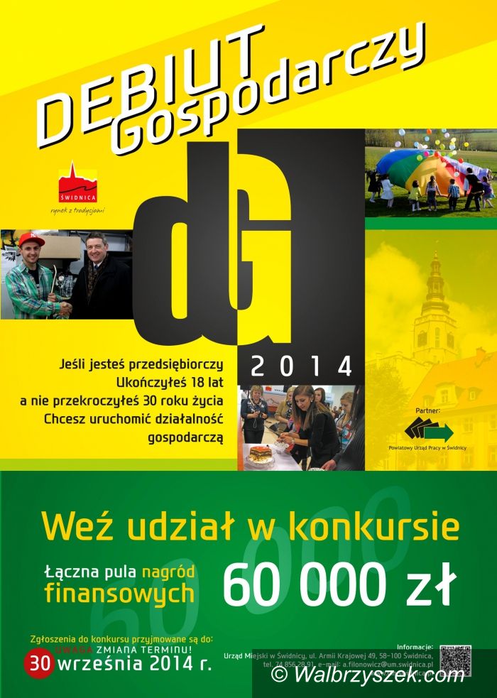 Region: Świdnica: Debiut Gospodarczy – duża pula nagród i dodatkowy czas na zgłoszenia