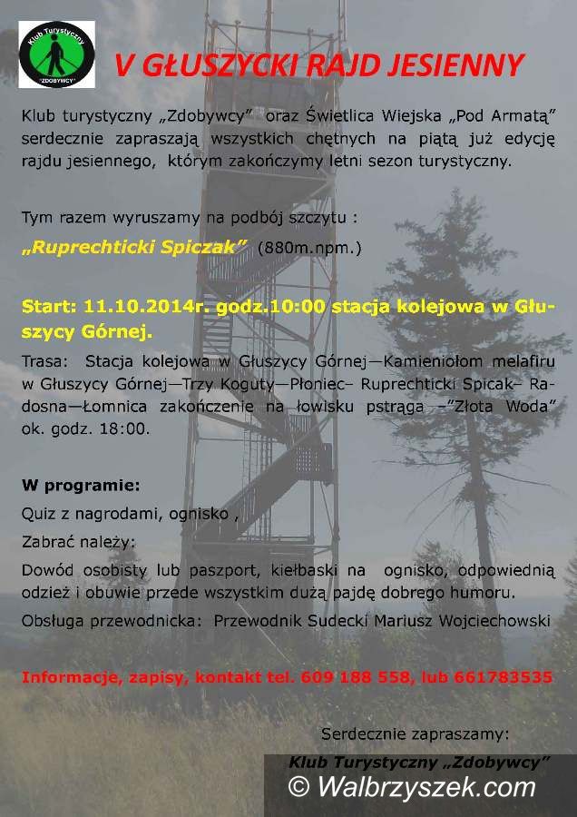 REGION, Głuszyca: Jesienny rajd w Głuszycy