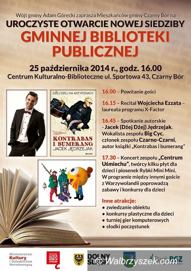 REGION, Czarny Bór: W sobotę otwarcie nowej biblioteki w Czarnym Borze