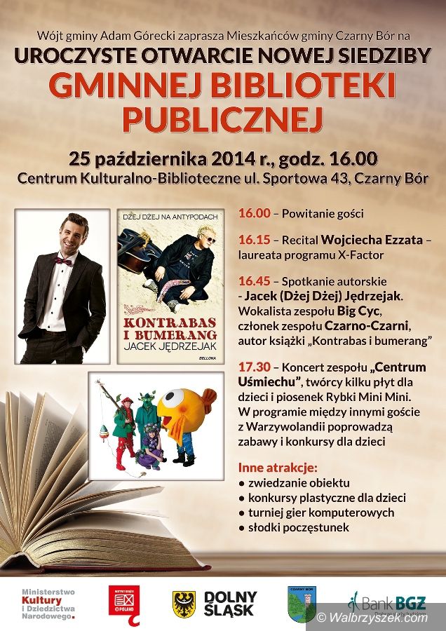 REGION, Czarny Bór: W sobotę otwarcie nowej biblioteki w Czarnym Borze