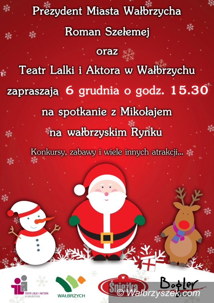 Wałbrzych: Spotkanie z Mikołajem na wałbrzyskim Rynku