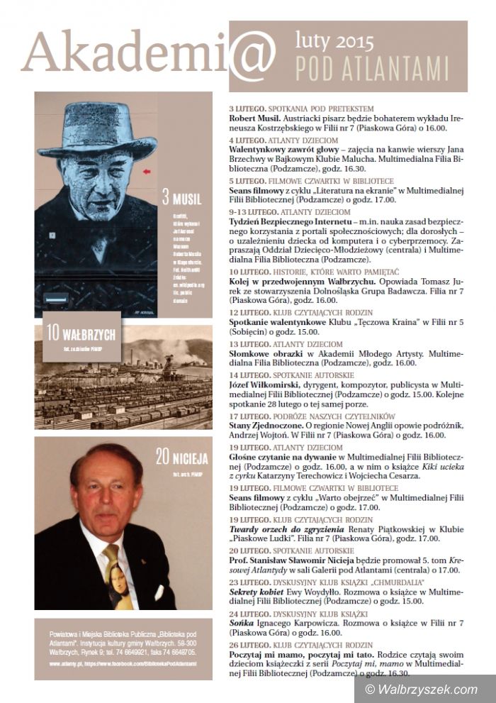 Wałbrzych: Luty w Bibliotece pod Atlantami