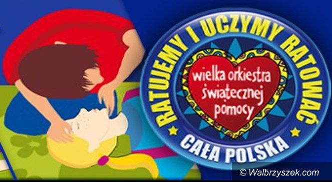 Wałbrzych/Region: Akcja Fundacji WOŚP – „Pierwsza Pomoc – to dziecinnie proste”