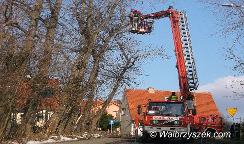 Wałbrzych: Zablokowana ulica Sztygarska