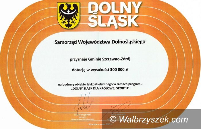 REGION, Szczawno Zdrój: Kolejny obiekt lekkoatletyczny powstanie w naszym regionie