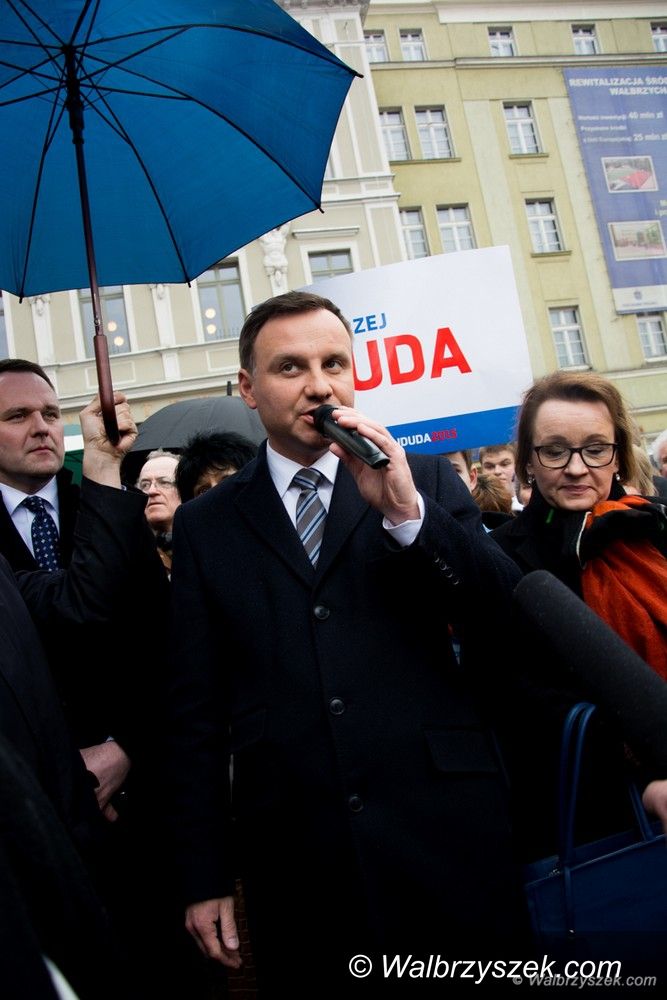 Wałbrzych: Andrzej Duda spotkał się z mieszkańcami Wałbrzycha