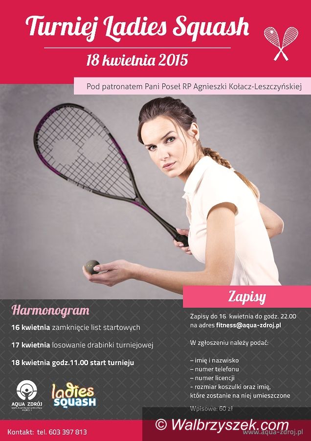 Wałbrzych: Przed nami turniej Ladies Squash Cup