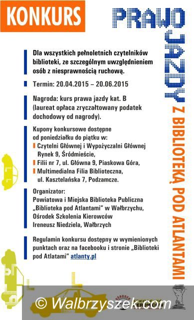 Wałbrzych: „Prawo jazdy z Biblioteką pod Atlantami”