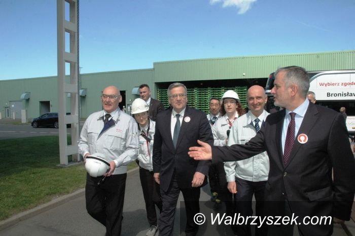 Wałbrzych: Prezydent Komorowski w Toyocie