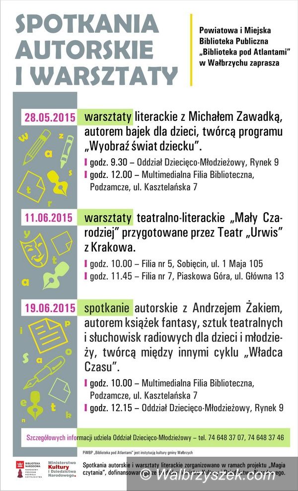 Wałbrzych: Wiosenne propozycje Biblioteki pod Atlantami dla najmłodszych