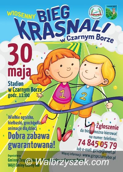 REGION, Czarny Bór: Wiosenny Bieg Krasnali w Czarnym Borze