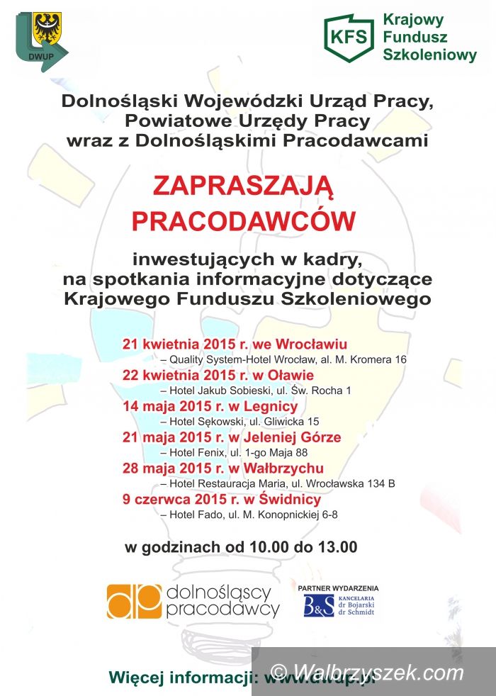 Świdnica: Krajowy Fundusz Szkoleniowy w Świdnicy. Ostatnia szansa na spotkanie informacyjne