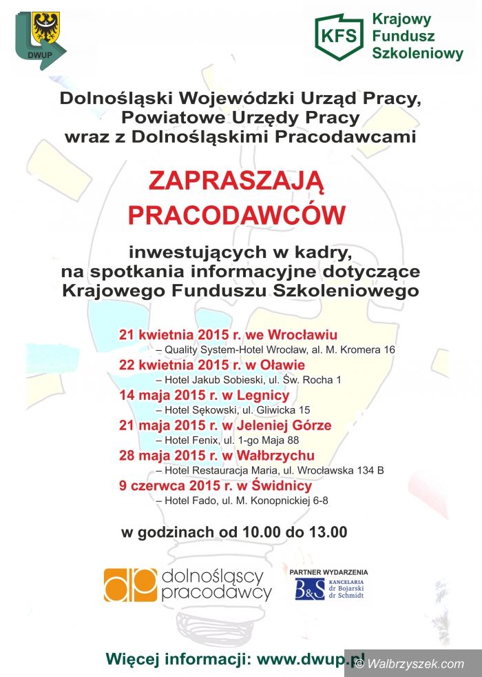 Świdnica: Krajowy Fundusz Szkoleniowy w Świdnicy. Ostatnia szansa na spotkanie informacyjne