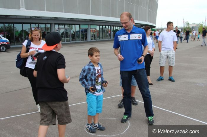 Jedlina Zdrój: Prezentacja petanque na Stadionie Miejskim we Wrocławiu