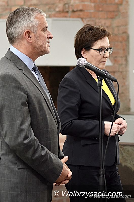 Wałbrzych: Premier Ewa Kopacz w Wałbrzychu