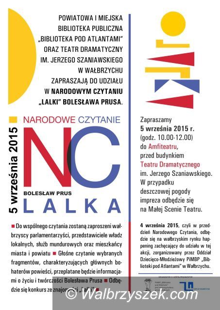 Wałbrzych: Czeka nas Narodowe Czytanie