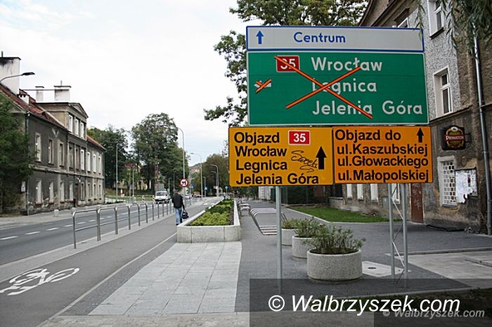 Wałbrzych: Trwa remont ulicy Sikorskiego