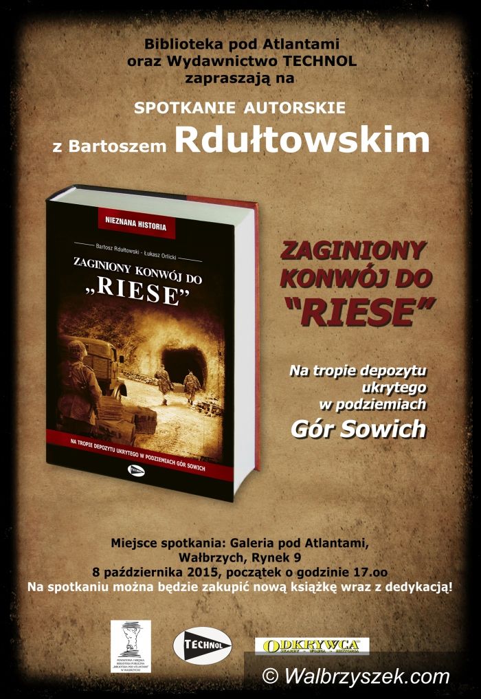 Wałbrzych: Biblioteka pod Atlantami: Spotkanie z Bartoszem Rdułtowskim