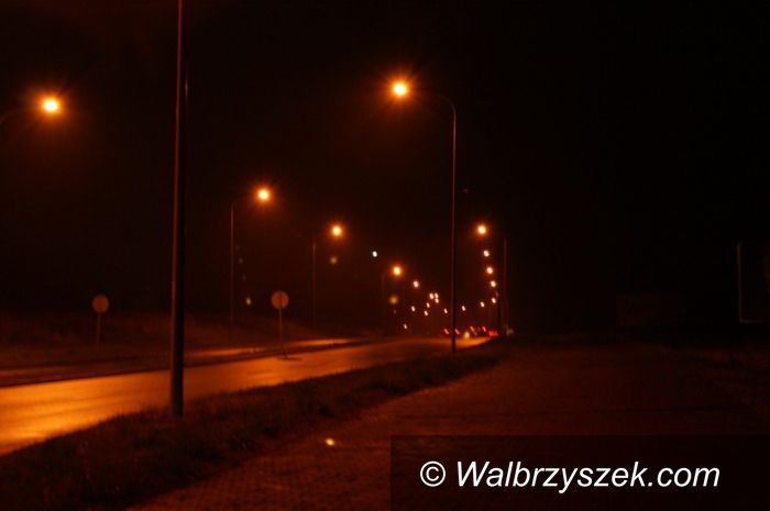 REGION, Szczawno Zdrój/Stare Bogaczowice: Lampy na obwodnicy wreszcie świecą