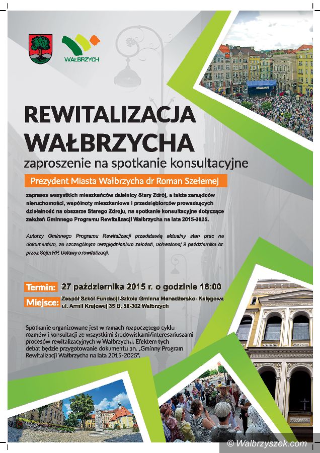 Wałbrzych: O rewitalizacji porozmawiają na Starym Zdroju