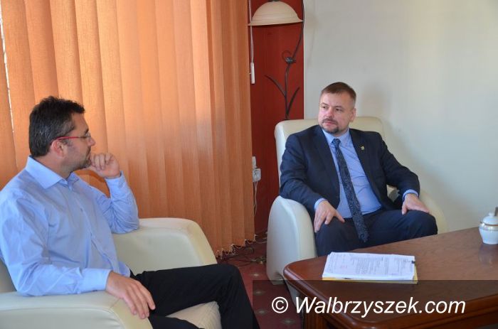 powiat wałbrzyski: Starosta z wizytą w Kamiennej Górze