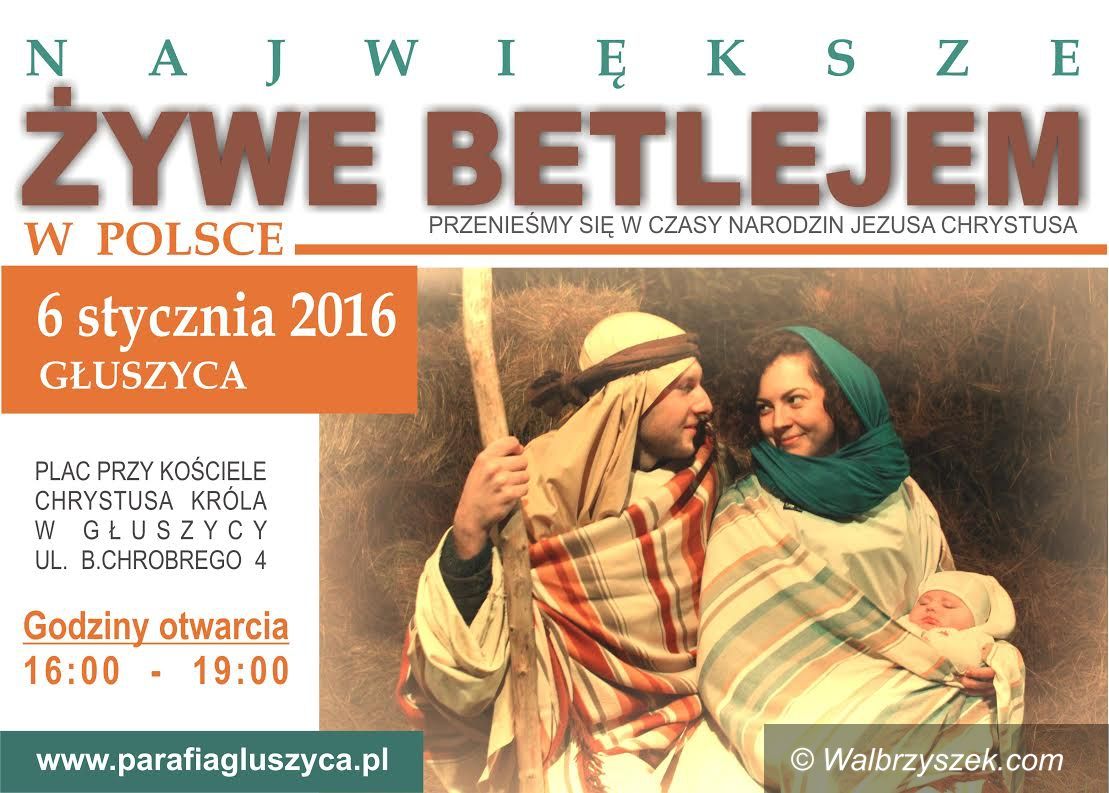Głuszyca: Orszak Trzech Króli do Żywego Betlejem