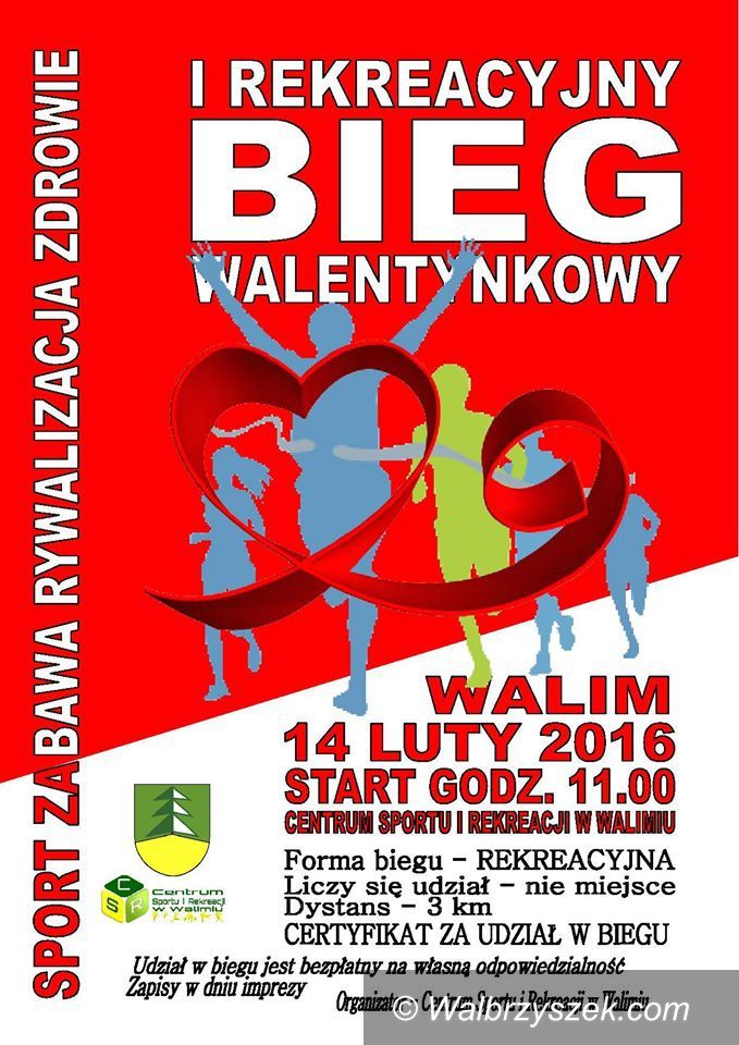 Walim: I Rekreacyjny Bieg Walentynkowy