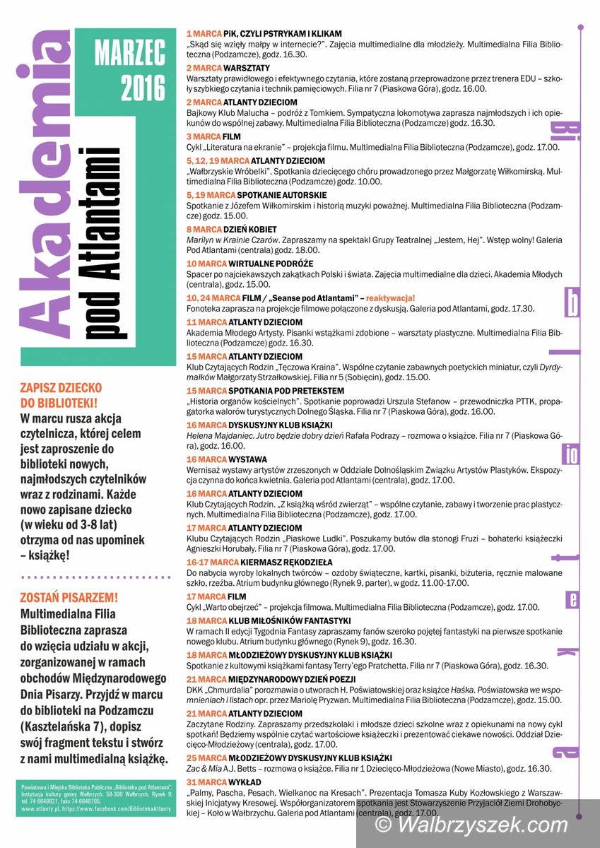 Wałbrzych: Marzec pod Atlantami