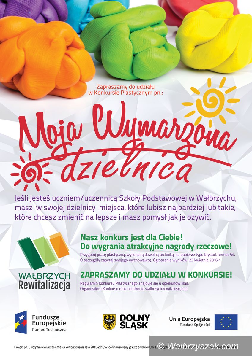 Wałbrzych: Konkurs plastyczny „Moja wymarzona dzielnica”
