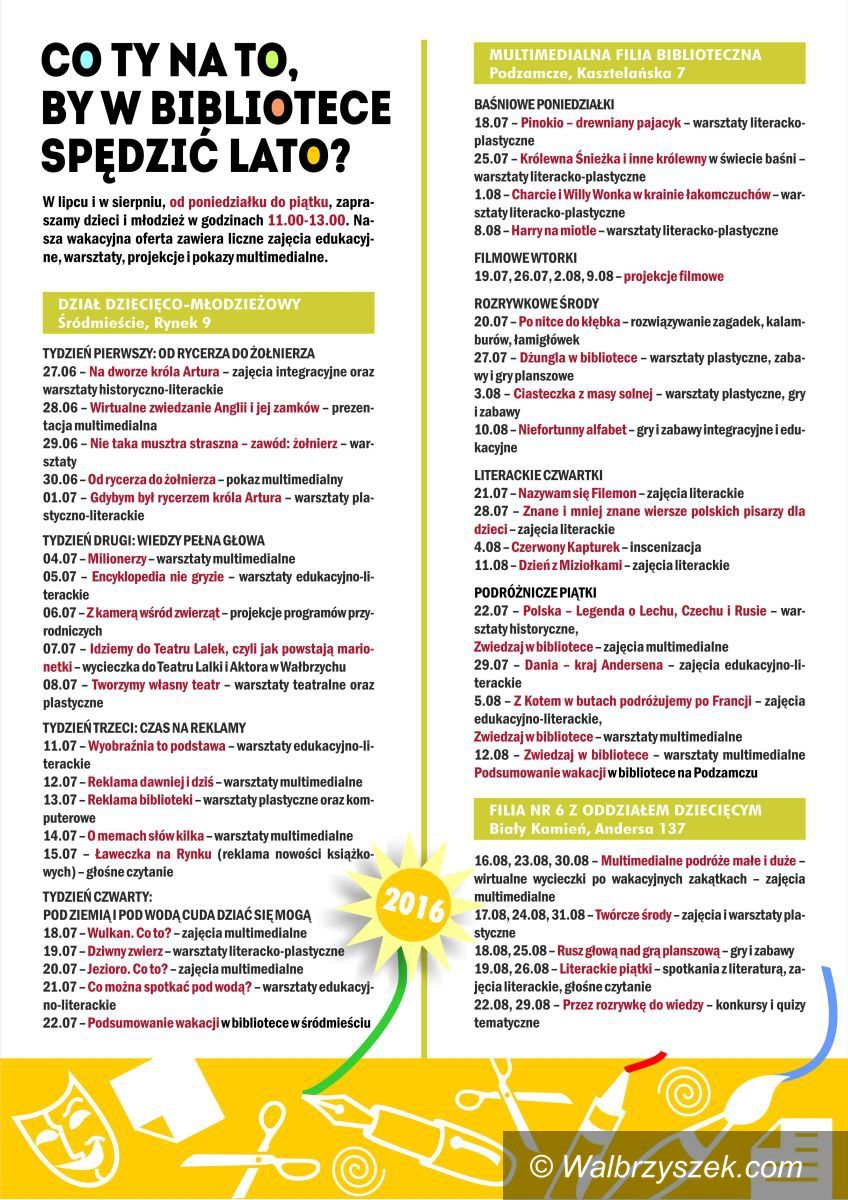 Wałbrzych: Wakacje w Bibliotece