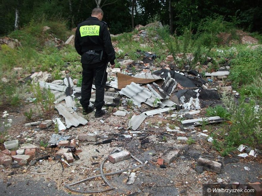 Wałbrzych: Wyrzucał azbest