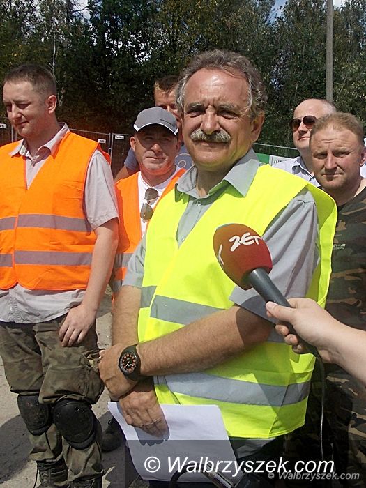 Wałbrzych: "65 kilometr" – czwarty dzień prac
