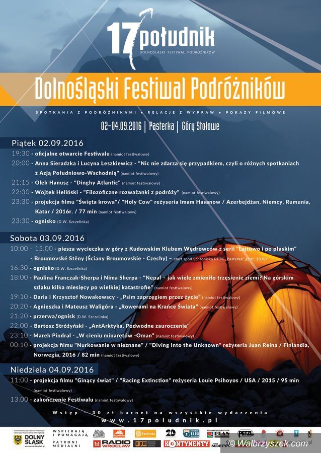 REGION: 5 edycja Dolnośląskiego Festiwalu Podróżników – 17 Południk