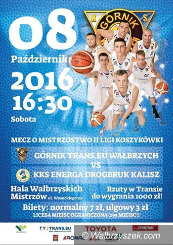 Wałbrzych: II liga koszykówki: Ponownie u siebie