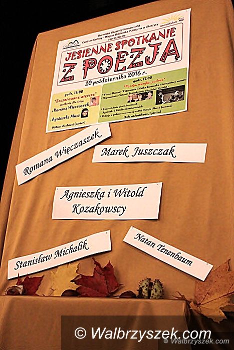 REGION, Głuszyca: "Jesienne spotkanie z poezją" w CK–MBP