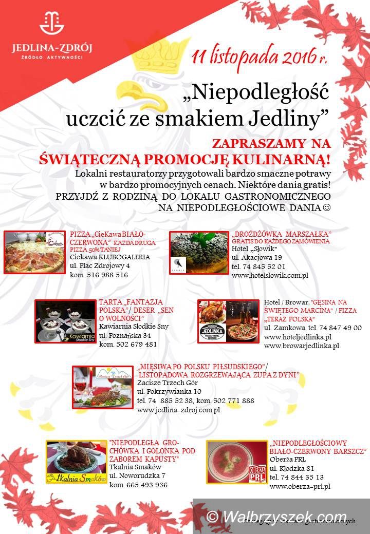 REGION, Jedlina-Zdrój: „Niepodległość uczcić ze smakiem Jedliny”