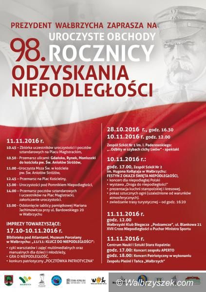 Wałbrzych: Jutro obchody Święta Niepodległości