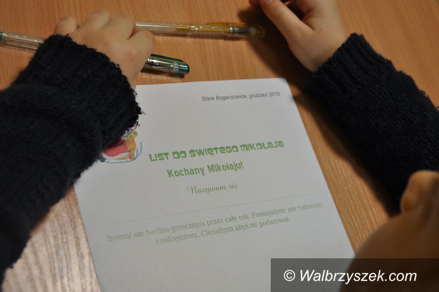 REGION, Stare Bogaczowice: Napisali list do Świętego Mikołaja
